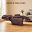 Fauteuil inclinable chauffant massant et releveur électrique, inclinaison microréglable, capacité de 181 kg (400 lb), mousse haute densité, port USB-67389581-197817593