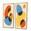 Minimal 20S Bauhaus géométrique xiv - ensemble de 2 peintures-878241897-878241893