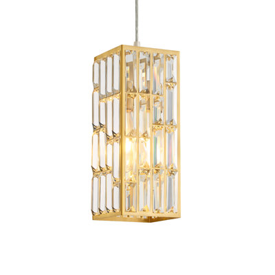 Wannanup 1 - Light Crystal Single Pendant Light Modern Metal Luxury Chandeliers