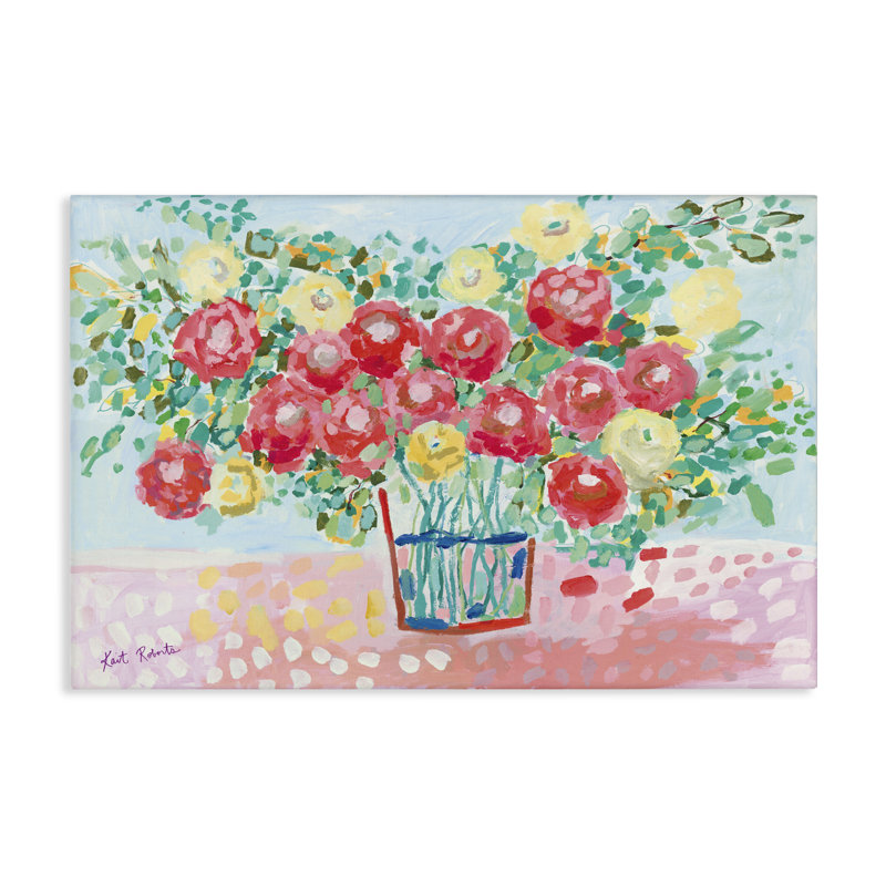 Toile Blooms from the Garden Florals, conception de Kait Roberts, H 30 po x l 45 po