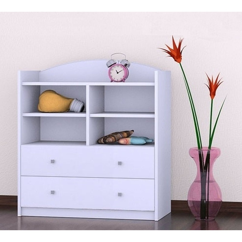 Vanessa 96cm H X 86cm W Kids Cube, White