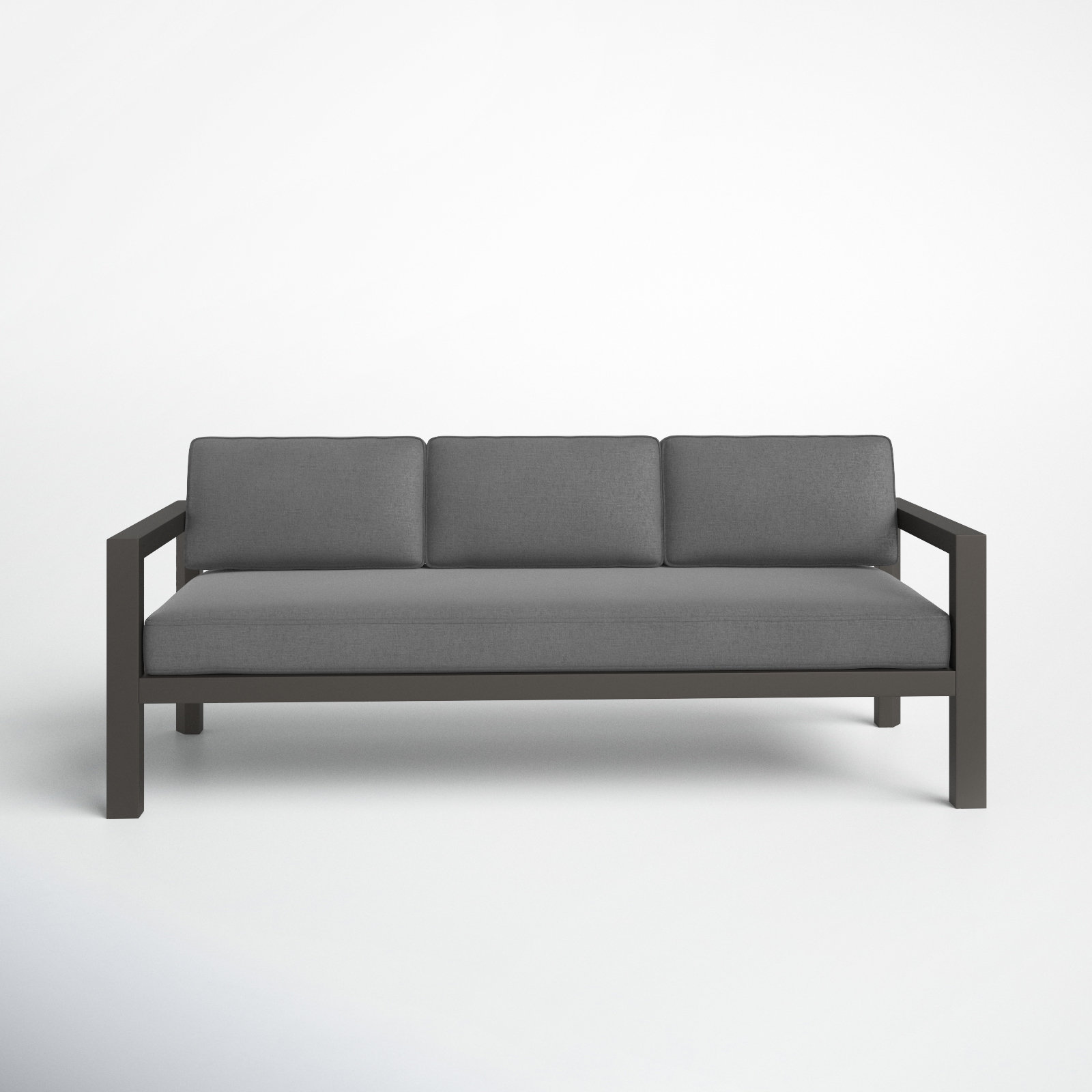 Black metal 2024 outdoor couch