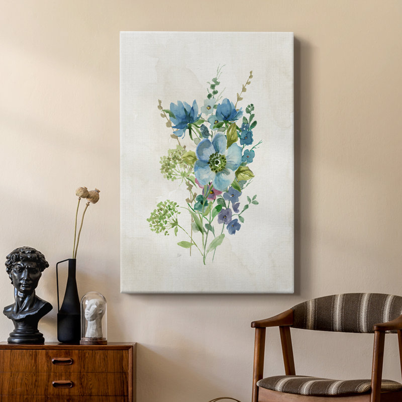 Bouquet de Blue I - galerie sur mesure, H 18 po x l 12 po