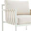 Fauteuil d'extérieur crème Larsen