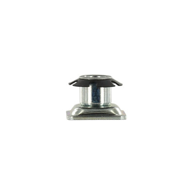 Outwater Industries Metal Threaded Single Star Type Leveler Inserts For 7/8 Inch Square Tubing, Heat Treated Steel And Zinc Plated Base, Fits Square 16-18 Gauge Tube, Thread: 5/16-18, 20 Pack