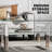 Glass Coffee Table With 2 Tier Glass Boards & Sturdy Metal Legs, Mirrored Clear Rectangle Glass End Table Coffee Tea Table For Home Office