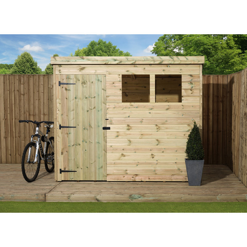 Shiplap Pent Wooden Shed, 8ft. x 3ft.