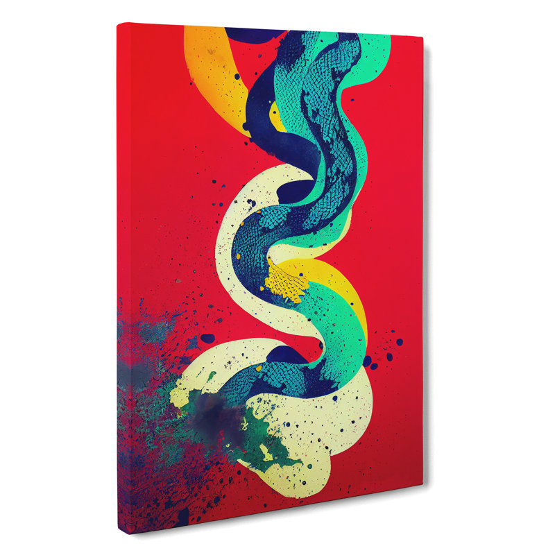 Snake Splash Abstract - Wrapped Canvas, 50cm H x 35cm W x 3cm D
