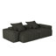 Canapé modulaire moderne capitonné 4 pièces avec 4 coussins pour une configuration flexible et un espace de vie confortable-214764327