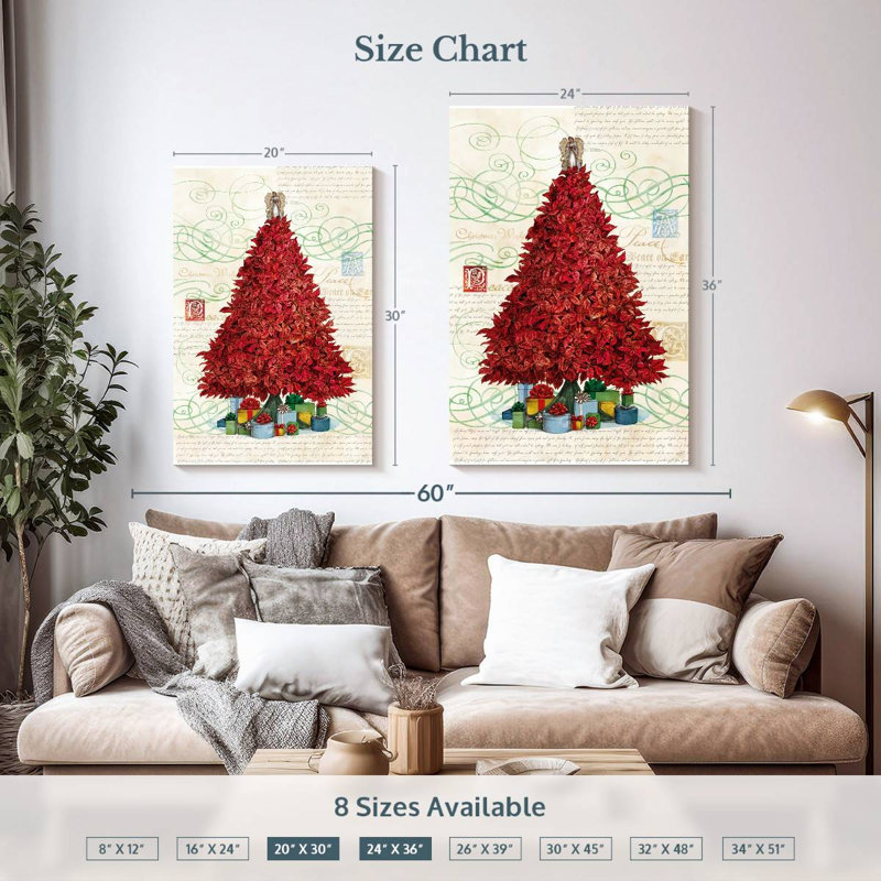 Arbre poinsettia Lelend, H 36 po x l 24 po