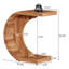 Table de bout en C, table d'appoint en bois pour canapé-lit, salon, petit espace-1835215095