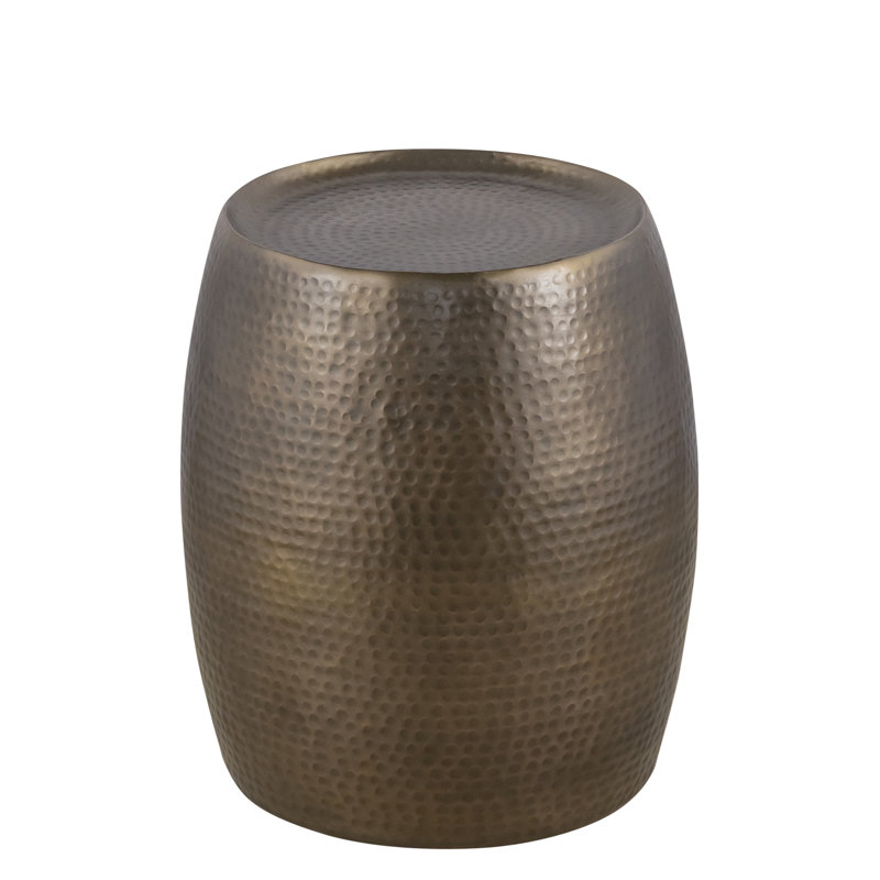 Table de bout moderne en aluminium ET501, Doré