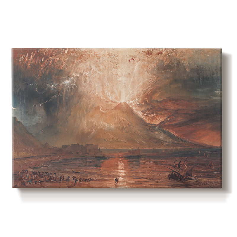 Vésuve dans Eruption-J.M.W. Toile tendue Turner-Gallery-c. 1817, 12 x 18