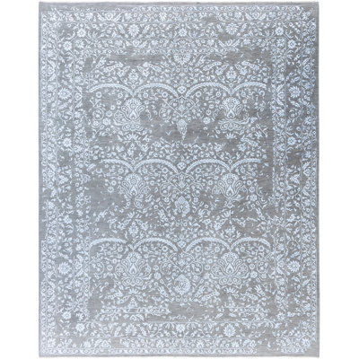 Overdyed One-of-a-Kind 8'1" x 10'1" Hand Knotted Area Rug
