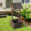 Fontaine de vœux en bois avec débit d'eau réglable Outsunny