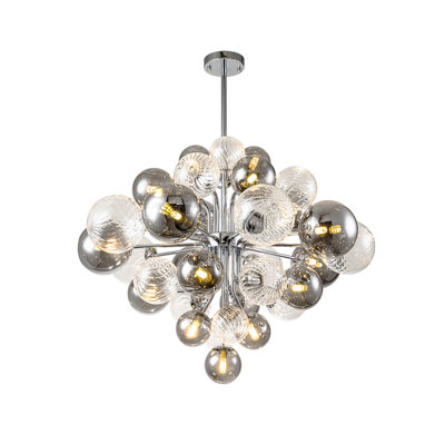 Kaela 18-Light Sputnik Chandelier with Glass Accents