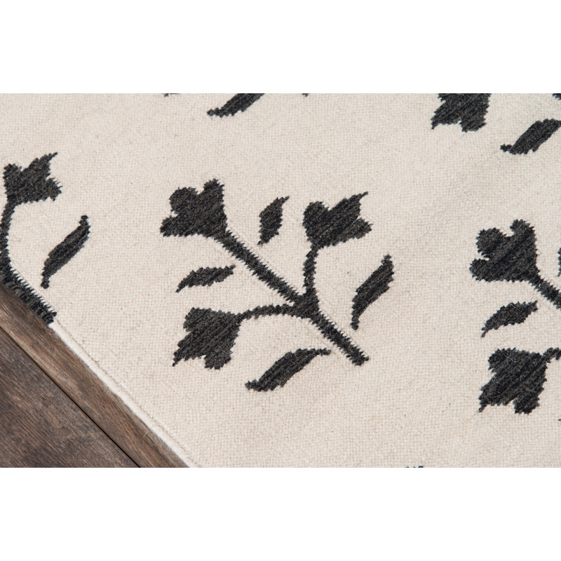 Thompson Hand Woven Wool Floral Area Rug, Runner 2'3" x 8'