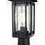 Lampadaire d'extérieur 6,5 pouces noir Meurer