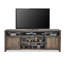 Meuble télé 84 po pour téléviseur de 95 po ou moins, sans assemblage requis, finition bois de grange