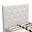 Lit plateforme tapissier capitonné à profil bas Bhaven-30189512-30189514