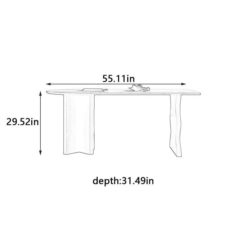 Irline, H 29,52 po x L 55,11 po x l 31,49 po