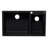 33.88'' L Double Bowl Granite Kitchen Sink-20524774
