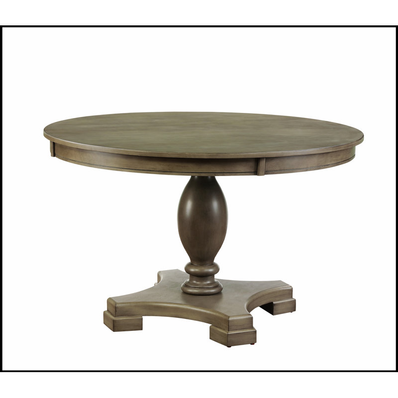 Table de salle à manger en chêne gris Waylon au design spacieux et robuste
