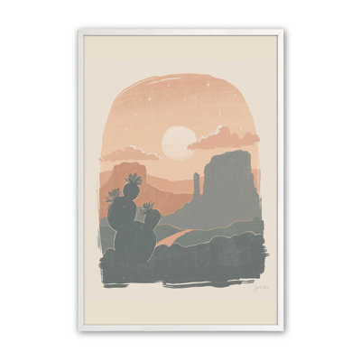 Cactus Silhouettes I Print dans un cadre
