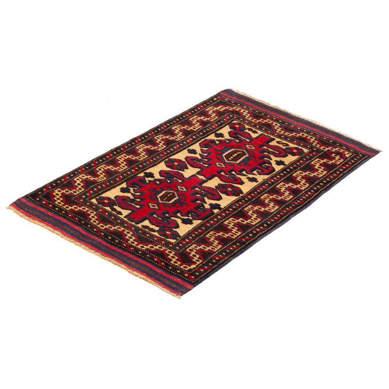 Tapis rouge tadjik 2 pi 11 po x 4 pi 6 po