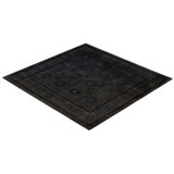 Overdyed One-of-a-Kind 6' 0" X 6' 1" Hand Knotted Area Rug