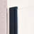 34-35.5"W X 75"H Pivot Single Swing Shower Door, Aluminium Alloy In Matte Black, 1/4" (6Mm) Thick SGCC Tempered Clear Glass.