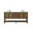 Bonsai 72'' Double Bathroom Vanity with Carrara Marble Top-73359978