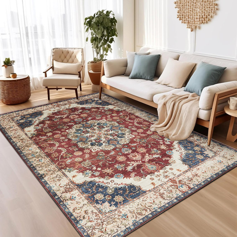 Alma Vintage Look Shag Area Rug, Rectangle 80 x 150cm