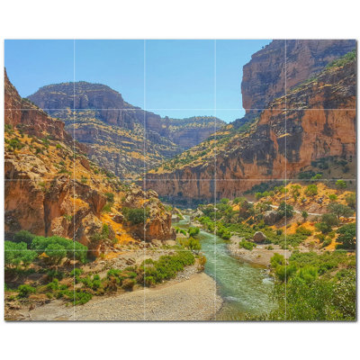 Murale en céramique satinée Canyon Photo 8 po x 8 po