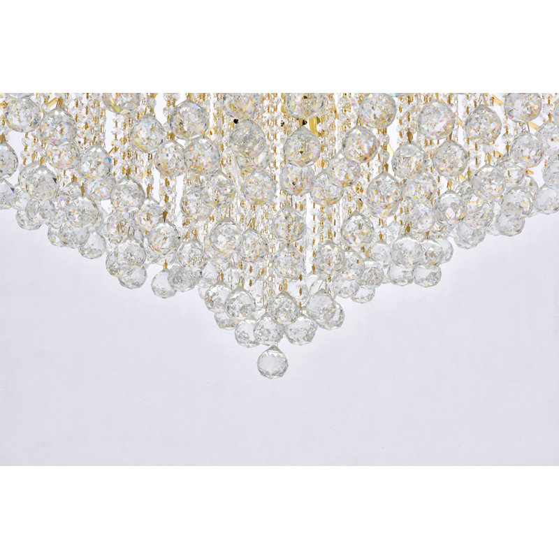 Lustre empire unique et remarquable à 20 lumières Stoller, Or