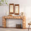 Console en bois massif et panneau de fibres à densité moyenne 59,06 po