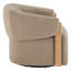 Fauteuil d'appoint pivotant rembourré Denice Longfield-112983103