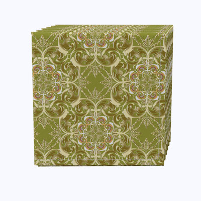 Cotton Floral Square Napkin