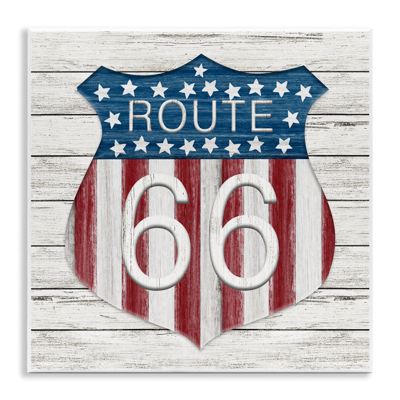  Art mural rustique Route 66 par Natalie Carpentieri