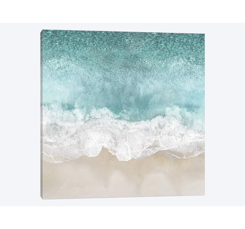 «Ocean Waves I», estampe numérique sur toile tendue sur toile, H 18 po x l 18 po x P 1,5 po, Toile tendue