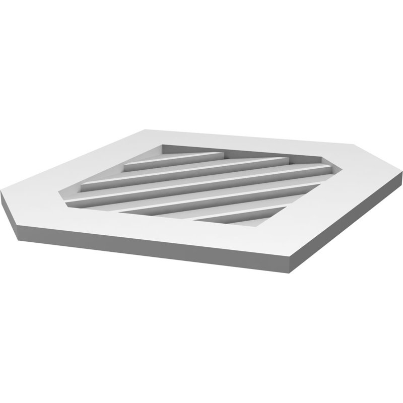 Pente verticale verticale en uréthane 9 pi, H 1 po x l 26 po x L 26 po