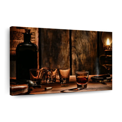 «Vintage Irish Whiskey», reproduction sur toile tendue