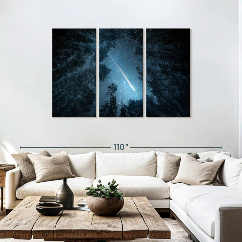 Oberle Comet Over Trees, 48" H x 74" W