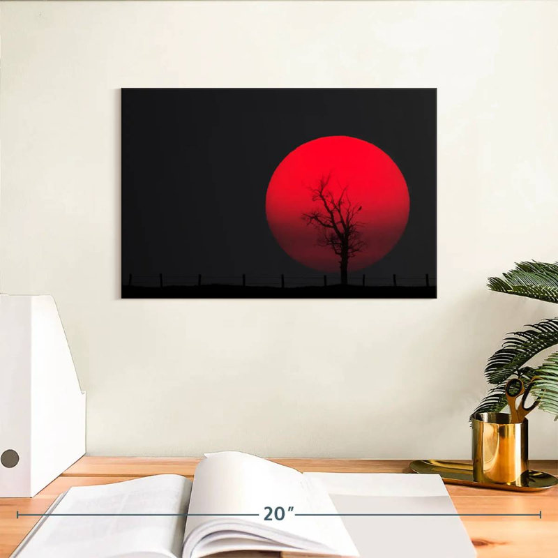 Oberle Red Full Moon, 8" H x 12" W