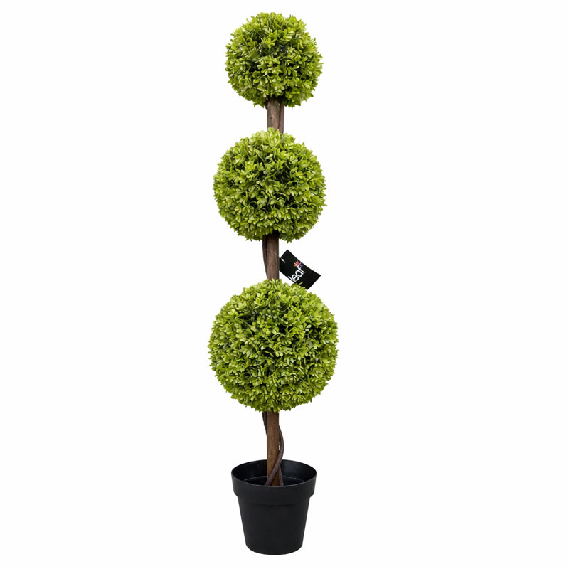 Faux Boxwood Topiary in Pot Liner, 120cm H x 29cm W x 29cm D