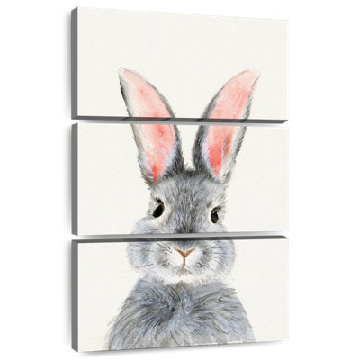 Brampt Fluffy Gray Bunny