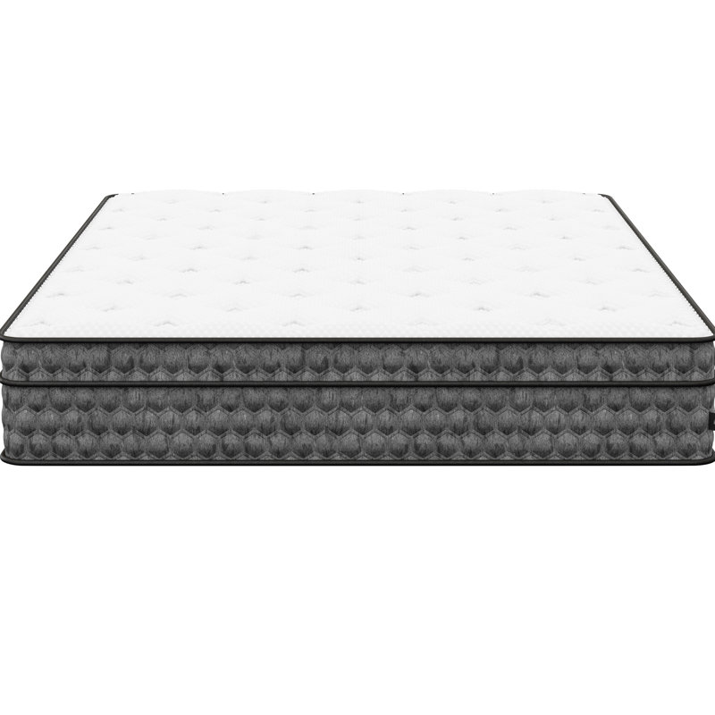 Matelas blanc très grand, sensation moyenne de 11 po, combiné à une caractéristique de gel rafraîchissant