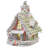 Kurt Adler Battery-Operated LED Light Up Pastel Gingerbread House, 12.5in