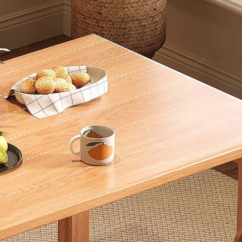 Mileda Cherry Solid Wood Dining Table, 31.5" W x 63" L
