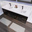 Meuble-lavabo double avec plateau en acrylique Amirea-1221299765